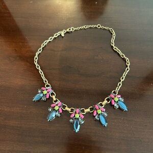 J. Crew Neon Statement Necklace